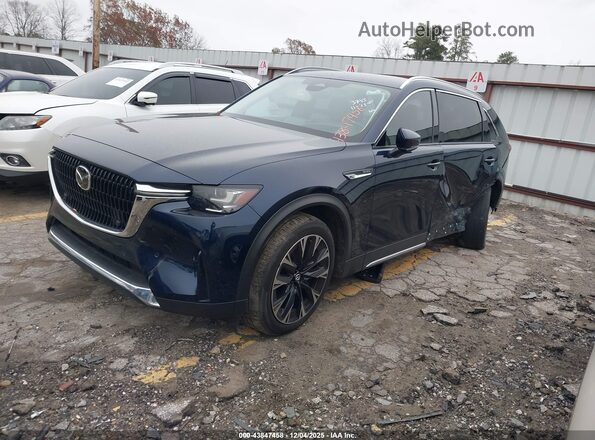 JM3KKDHA8R1140111 2024 MAZDA CX-90 PHEV Синий Передняя левая четверть