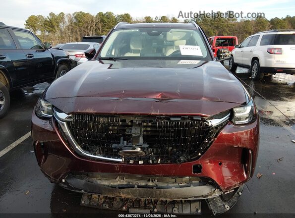 JM3KKEHA0S1195602 2025 MAZDA CX-90 PHEV Burgundy Вид щитка приладів