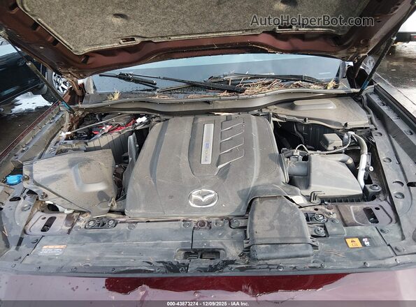 JM3KKEHA0S1195602 2025 MAZDA CX-90 PHEV Burgundy Вид ззаду
