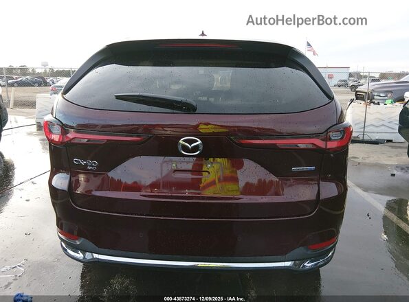 JM3KKEHA0S1195602 2025 MAZDA CX-90 PHEV Burgundy 