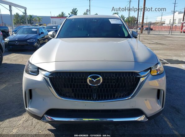 JM3KKEHA5R1122641 2024 MAZDA CX-90 PHEV Бежевый Вид задней части салона