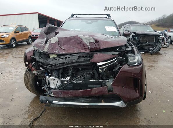 JM3KKEHA6R1123538 2024 MAZDA CX-90 PHEV Burgundy Vista del cuadro de instrumentos