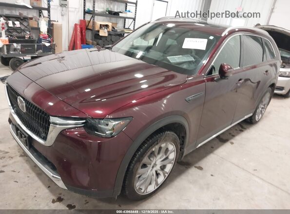 JM3KKEHD3R1185599 2024 MAZDA CX-90 Фиолетовый Передняя левая четверть