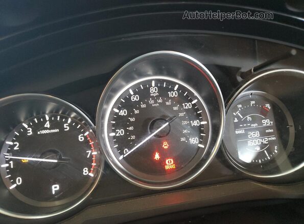 JM3TCBBY6G0113598 2016 MAZDA CX-9 White Widok zestawu wskaźników