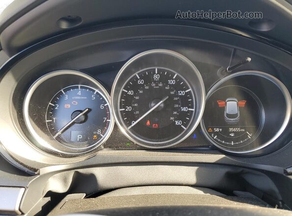 JM3TCBCY3M0537931 2021 MAZDA CX-9 Blue Вид щитка приладів