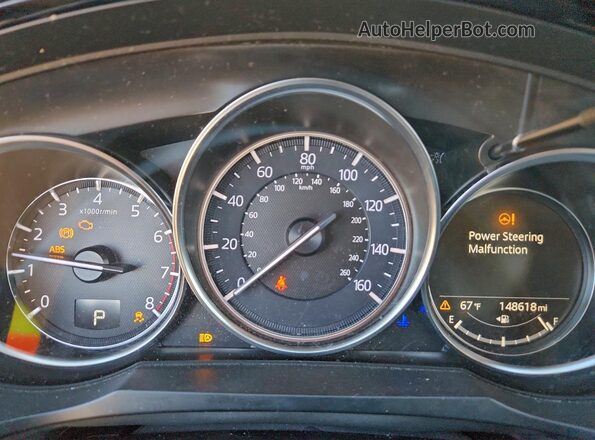 JM3TCBCY7J0216860 2018 MAZDA CX-9 Black Вид щитка приладів