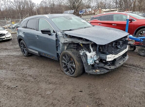 JM3TCBDY1P0645239 2023 MAZDA CX-9 Синий Передняя правая четверть