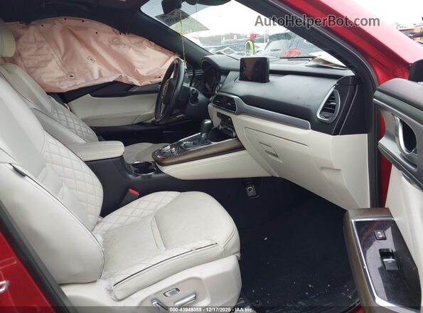 JM3TCBEY0M0541562 2021 MAZDA CX-9 Red Widok wnętrza z przodu