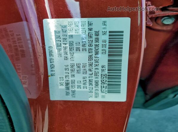 JM3TCBEY9M0515090 2021 MAZDA CX-9 Red Widok naklejki z numerem VIN