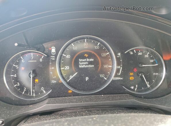 JM3TCBEY9M0515090 2021 MAZDA CX-9 Red Widok zestawu wskaźników