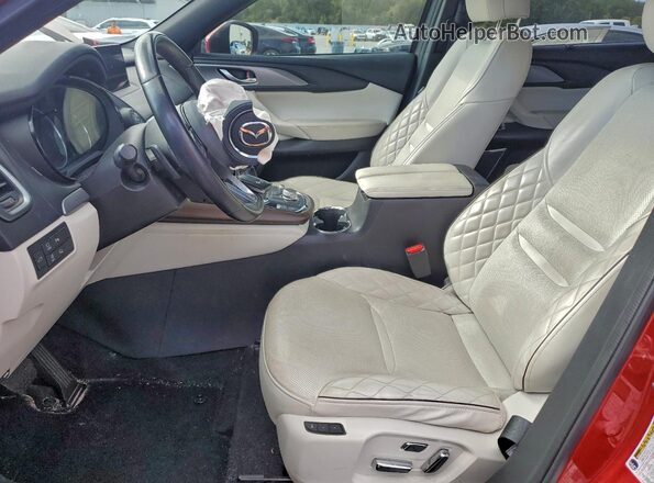 JM3TCBEY9M0515090 2021 MAZDA CX-9 Red Widok wnętrza z przodu
