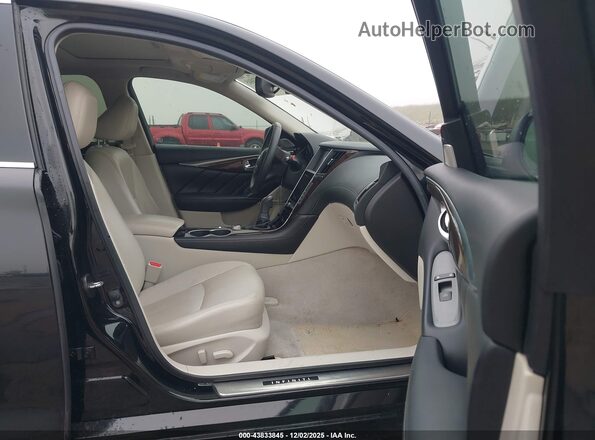 JN1AV7AP8JM160098 2018 INFINITI Q50 HYBRID Black წინა სალონის ხედი