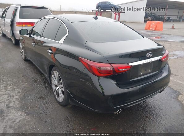 JN1AV7AP8JM160098 2018 INFINITI Q50 HYBRID Black უკანა მარცხენა