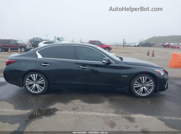 JN1AV7AP8JM160098 2018 INFINITI Q50 HYBRID Black ხელსაწყოთა პანელის ხედი