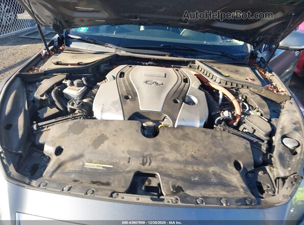 JN1AV7AR2HM900076 2017 INFINITI Q50 HYBRID Синий Вид сзади