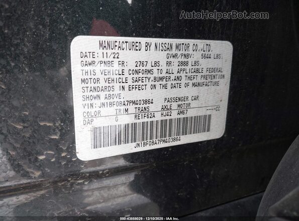 JN1BF0BA7PM403864 2023 NISSAN ARIYA Green Շարժիչի բաժամունքի տեսք