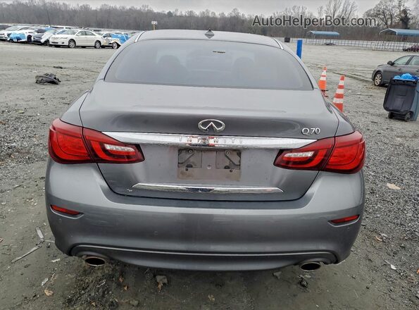 JN1BY1AP2HM741034 2017 INFINITI Q70 Gray Вид ззаду