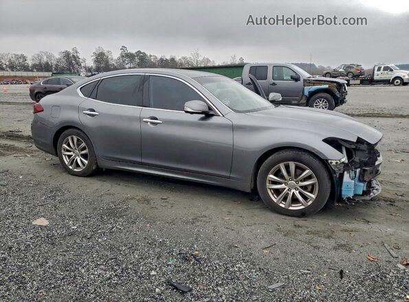 JN1BY1AP2HM741034 2017 INFINITI Q70 Gray Передня права чверть