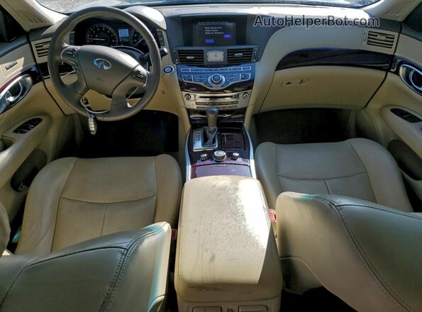 JN1BY1AP6JM180522 2018 INFINITI Q70 Blue Вид панелі приладів