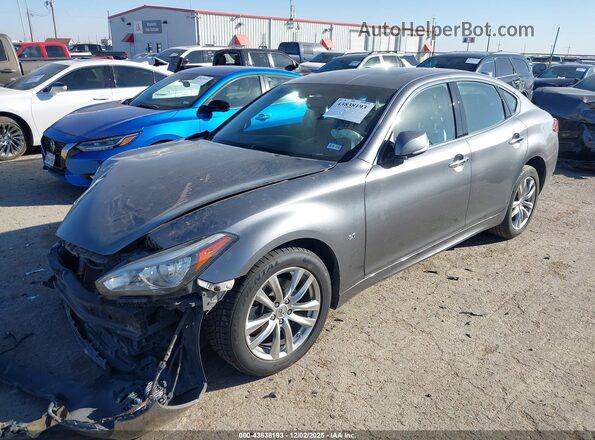 JN1BY1AP6JM181122 2018 INFINITI Q70 Gray Передня ліва чверть