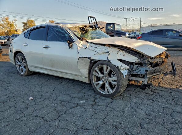 JN1BY1AP7HM741482 2017 INFINITI Q70 White Przód prawy