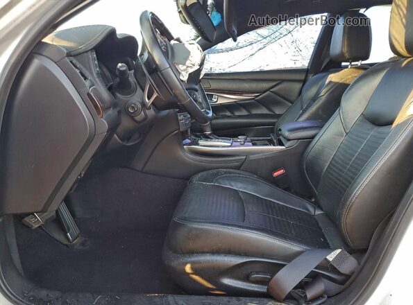 JN1BY1AP7HM741482 2017 INFINITI Q70 White Widok wnętrza z przodu