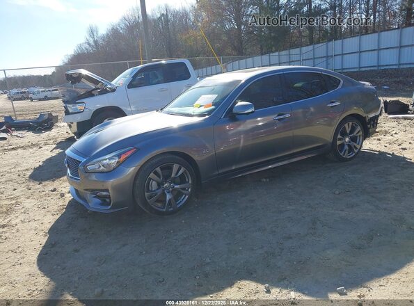JN1BY1AP7KM500111 2019 INFINITI Q70 Gray Передня ліва чверть