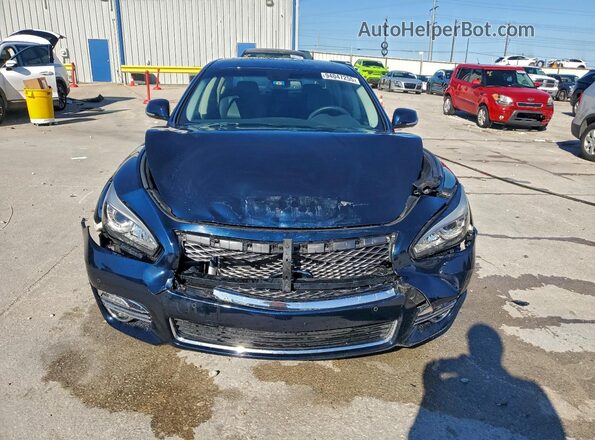 JN1BY1AP9JM181065 2018 INFINITI Q70 Blue Widok z przodu
