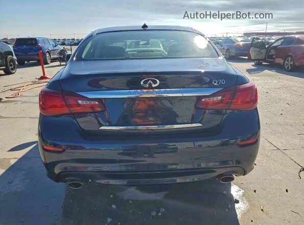 JN1BY1AP9JM181065 2018 INFINITI Q70 Blue Widok z tyłu