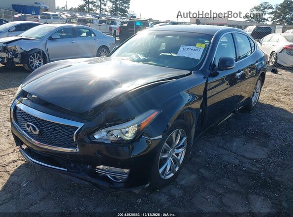 JN1BY1APXJM180653 2018 INFINITI Q70 Black Vista frontal