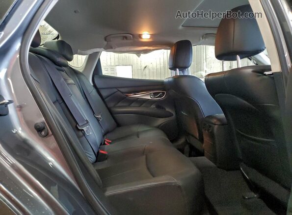 JN1BY1APXKM500037 2019 INFINITI Q70 Gray Widok tylnych siedzeń