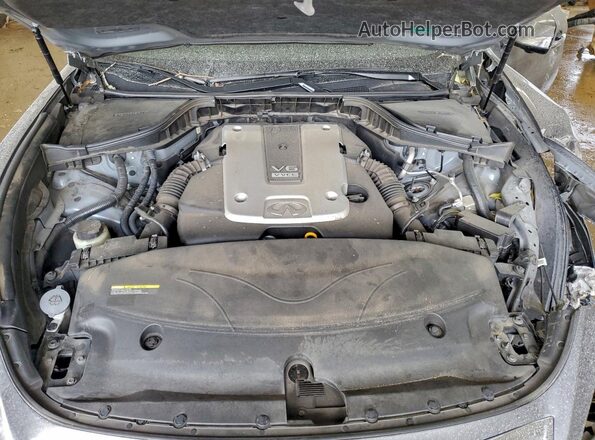 JN1BY1APXKM500037 2019 INFINITI Q70 Gray Widok wnętrza z tyłu