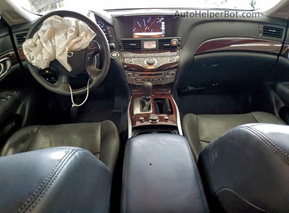 JN1BY1APXKM500037 2019 INFINITI Q70 Gray Widok deski rozdzielczej