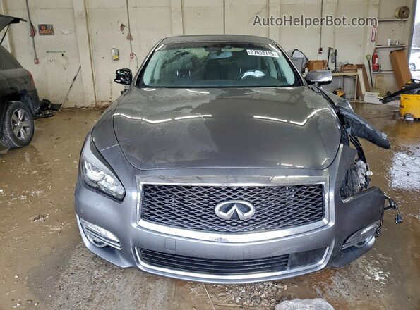 JN1BY1APXKM500037 2019 INFINITI Q70 Gray Widok z przodu