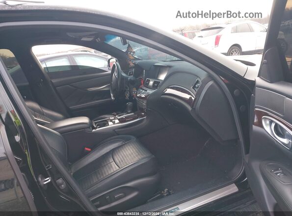 JN1BY1AR4HM770570 2017 INFINITI Q70 Black Вид салону спереду