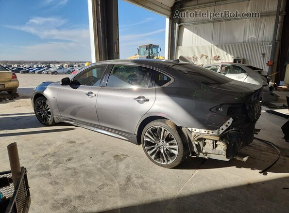 JN1BY1PR4KM720055 2019 INFINITI Q70L Gray Rear left
