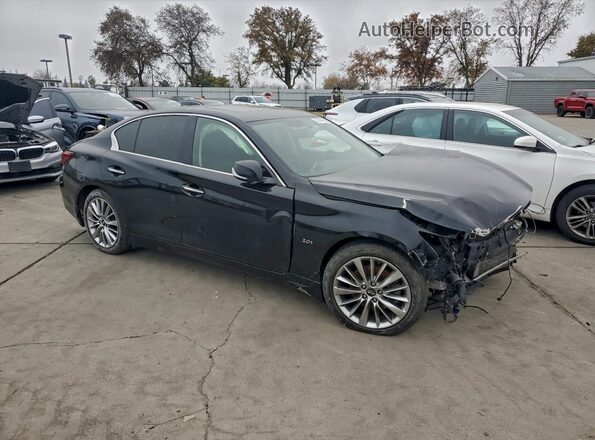 JN1CV7AP0JM241170 2018 INFINITI Q50 Black წინა მარჯვენა