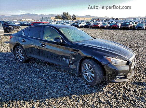 JN1CV7APXGM202756 2016 INFINITI Q50 Черный Передняя правая четверть