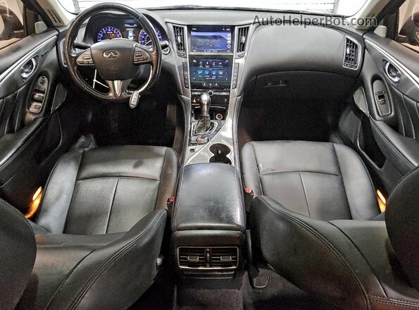 JN1CV7AR4HM681324 2017 INFINITI Q50 Серебряный Вид панели приборов