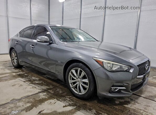 JN1CV7AR4HM681324 2017 INFINITI Q50 Серебряный Передняя правая четверть