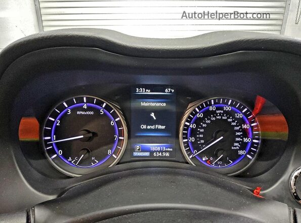 JN1CV7AR4HM681324 2017 INFINITI Q50 Серебряный Вид щитка приборов