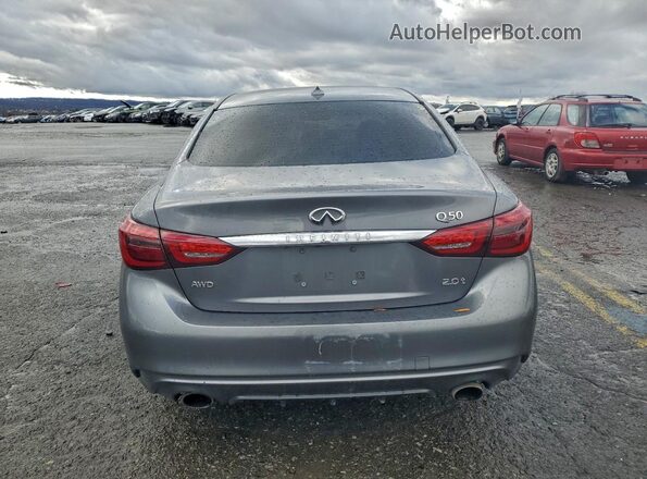 JN1CV7AR8KM350074 2019 INFINITI Q50 Серый Вид сзади