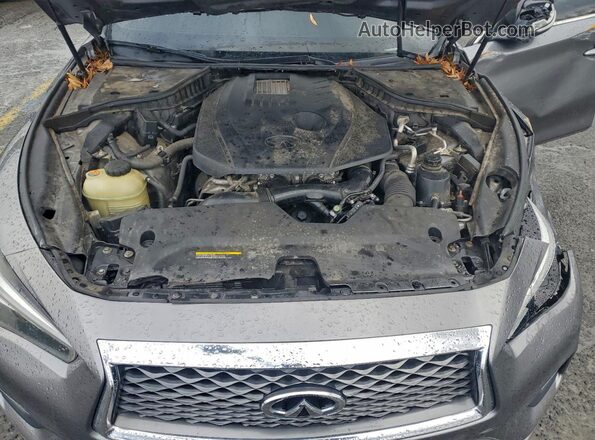 JN1CV7AR8KM350074 2019 INFINITI Q50 Серый Вид задней части салона