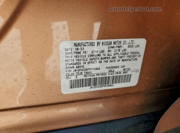 JN1DF0CD6PM709844 2023 NISSAN ARIYA Gold Vista interior de 360 grados