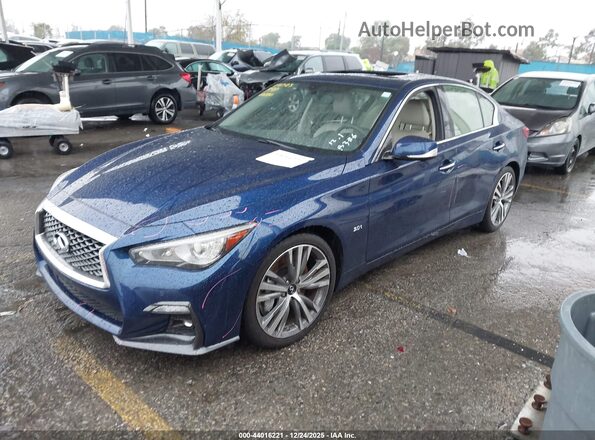JN1EV7AP0LM201330 2020 INFINITI Q50 Blue Front left