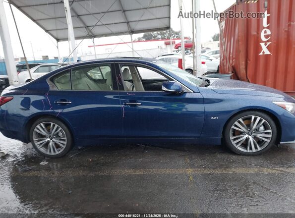 JN1EV7AP0LM201330 2020 INFINITI Q50 Blue Rear interior view