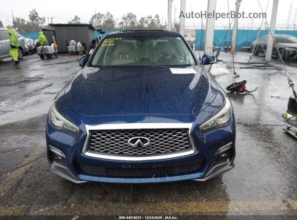 JN1EV7AP0LM201330 2020 INFINITI Q50 Blue Instrument cluster view