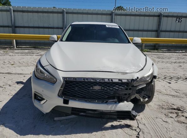 JN1EV7AP0LM205023 2020 INFINITI Q50 White Vista frontal