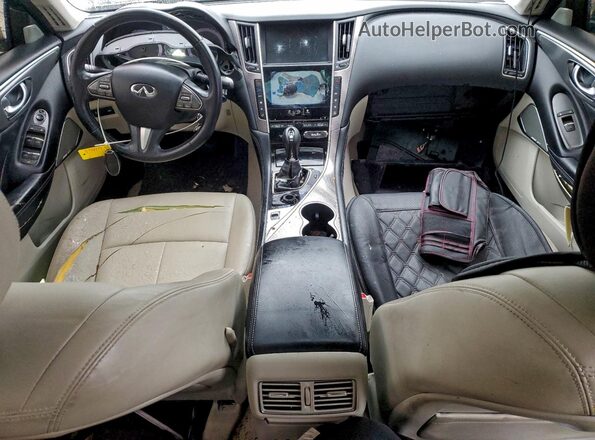 JN1EV7AP4HM737804 2017 INFINITI Q50 Синий Вид панели приборов