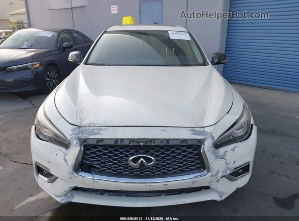 JN1EV7APXLM204221 2020 INFINITI Q50 Белый Вид задней части салона